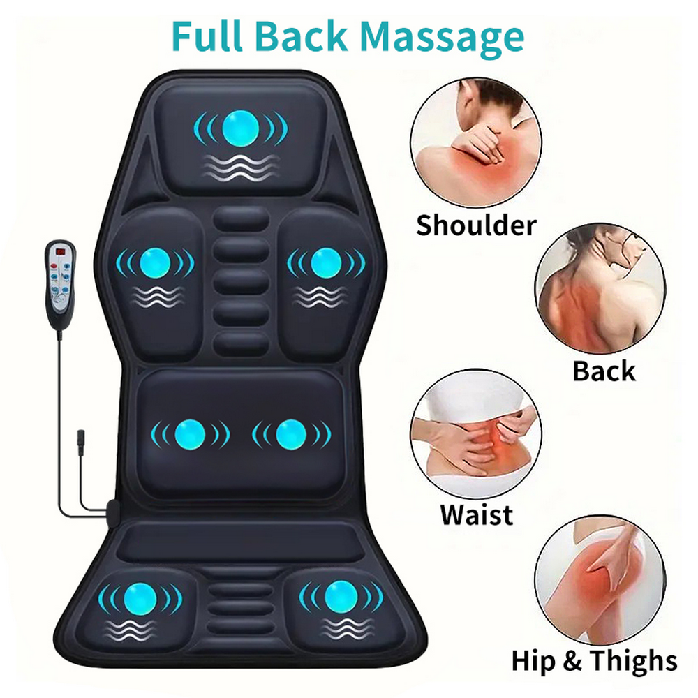 Himouta Vibration Massage Cushion- Heat Massage Chair Pad for Car & Home Use