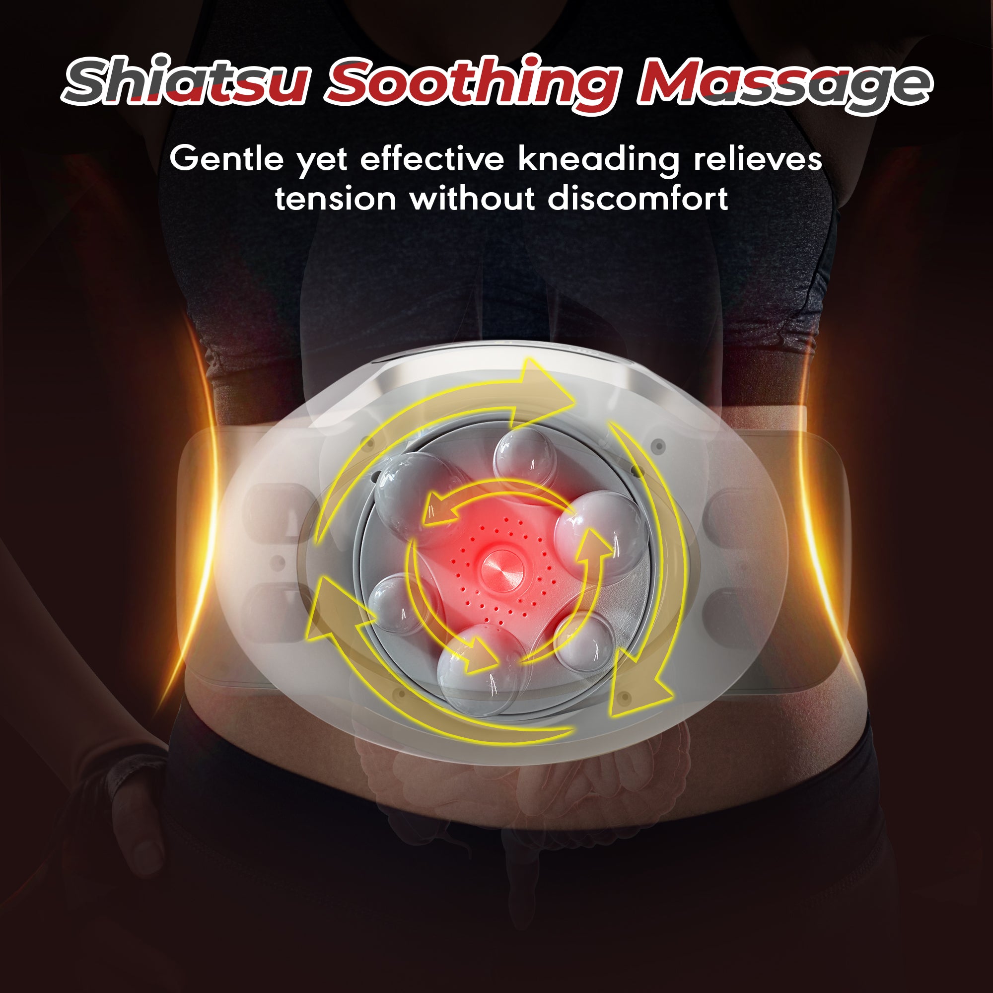 Himouta Electric Stomach Massager,Cordless Deep Tissue Belly & Abdominal Massager