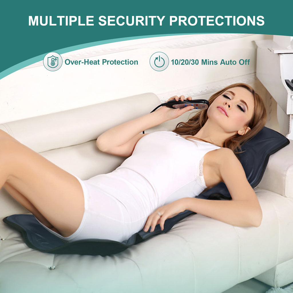 Himouta Vibration Massage Cushion- Heat Massage Chair Pad for Car & Home Use
