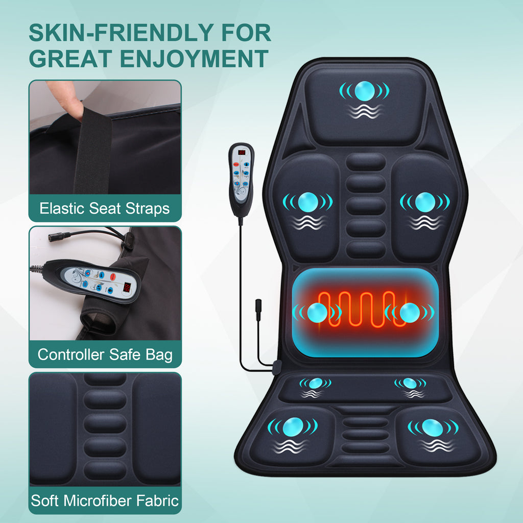 Himouta Vibration Massage Cushion- Heat Massage Chair Pad for Car & Home Use